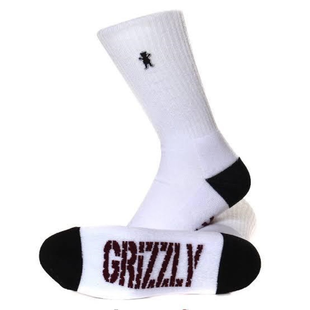 MEIA GRIZZLY MINI BEAR - BRANCA